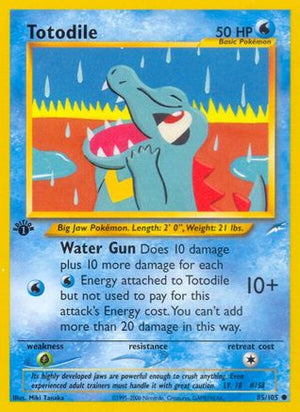 Totodile 85/105 - Neo Destiny Unlimited - Poke-Collect