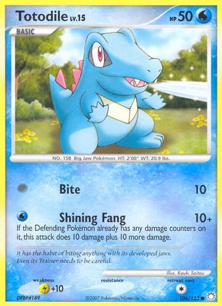 Totodile 106/123 - Mysterious Treasures Reverse Holofoil - Poke-Collect