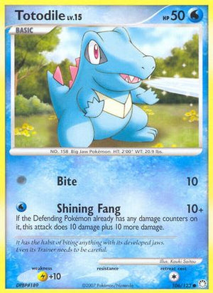 Totodile 106/123 - Mysterious Treasures Reverse Holofoil - Poke-Collect