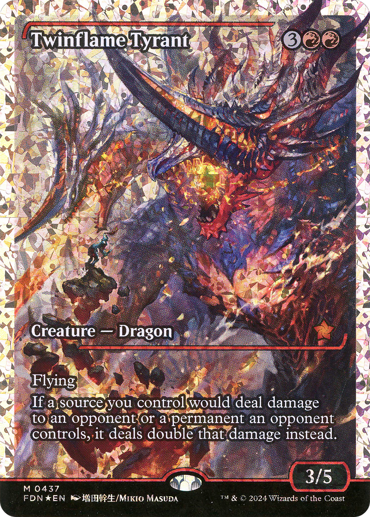 Twinflame Tyrant (FDN-437) - Foundations: (Showcase) Foil - Poke-Collect