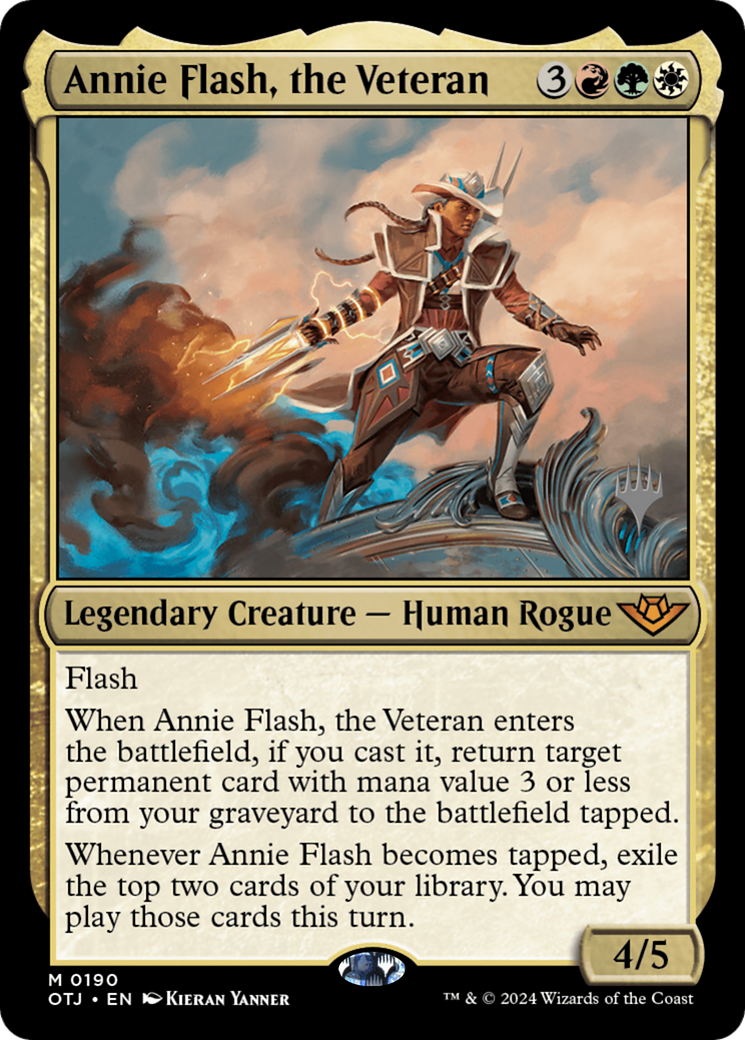 Annie Flash, the Veteran (PPOTJ-190) - Outlaws of Thunder Junction Promos - Poke-Collect