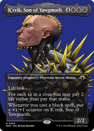 K'rrik, Son of Yawgmoth (Borderless) (MH3-365) - Modern Horizons 3 (Borderless) - Poke-Collect
