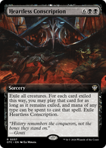 Heartless Conscription (OTC-057) - Outlaws of Thunder Junction Commander: (Extended Art) - Poke-Collect