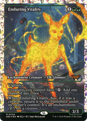 Enduring Vitality (DSK-404) - Duskmourn: House of Horror: (Showcase) Foil - Poke-Collect