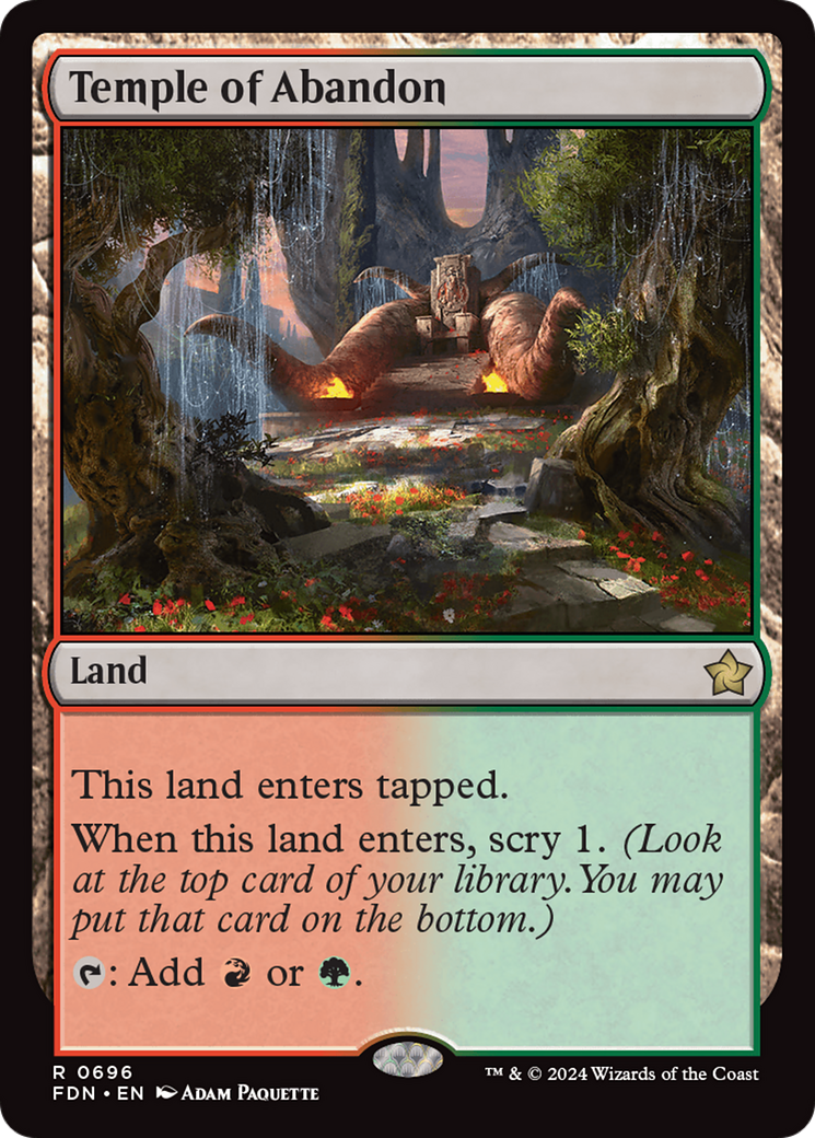 Temple of Abandon (FDN-696) - Foundations - Poke-Collect
