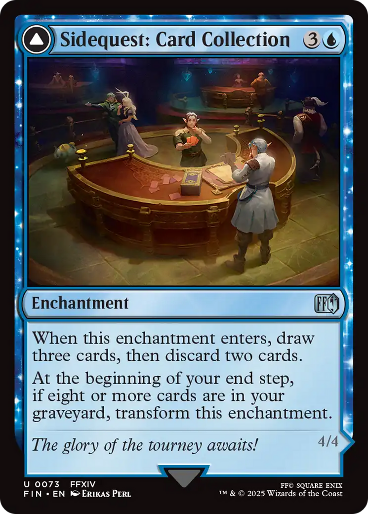 Sidequest: Card Collection // Magicked Card (FIN-073) - FINAL FANTASY: (enchantment) - Poke-Collect