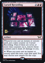 Cursed Recording (PRE-131) - Duskmourn: House of Horror Promos Foil - Poke-Collect