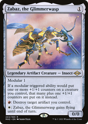 Zabaz, the Glimmerwasp (MH2-243) - Modern Horizons 2 - Poke-Collect