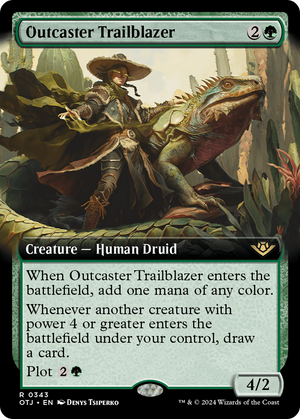 Outcaster Trailblazer (OTJ-343) - Outlaws of Thunder Junction: (Extended Art) Foil - Poke-Collect
