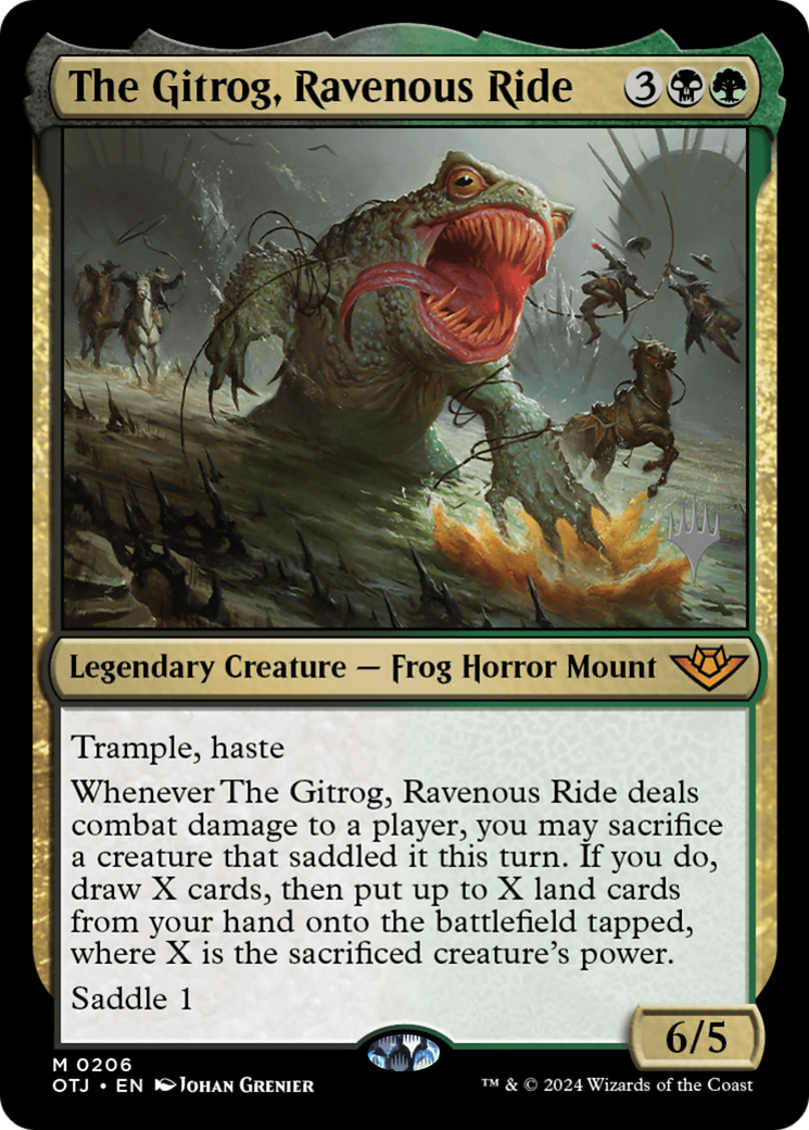 The Gitrog, Ravenous Ride (PPOTJ-206) - Outlaws of Thunder Junction Promos - Poke-Collect