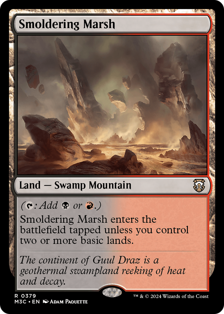 Smoldering Marsh (M3C-379) - Modern Horizons 3 Commander - Poke-Collect