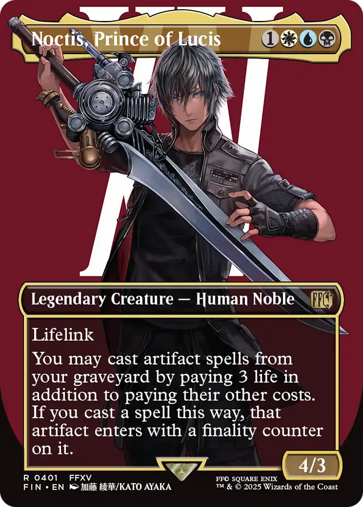 Noctis, Prince of Lucis (FIN-401) - FINAL FANTASY (Borderless) - Poke-Collect