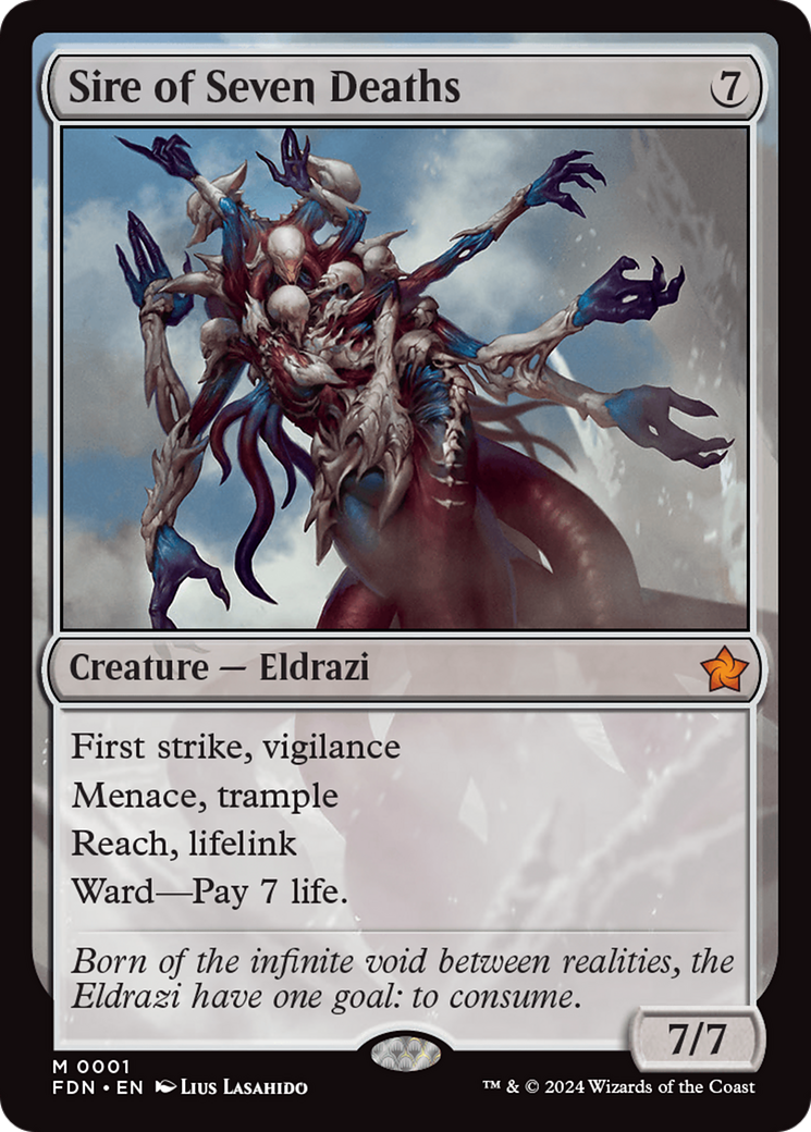 Sire of Seven Deaths (FDN-001) - Foundations Foil - Poke-Collect