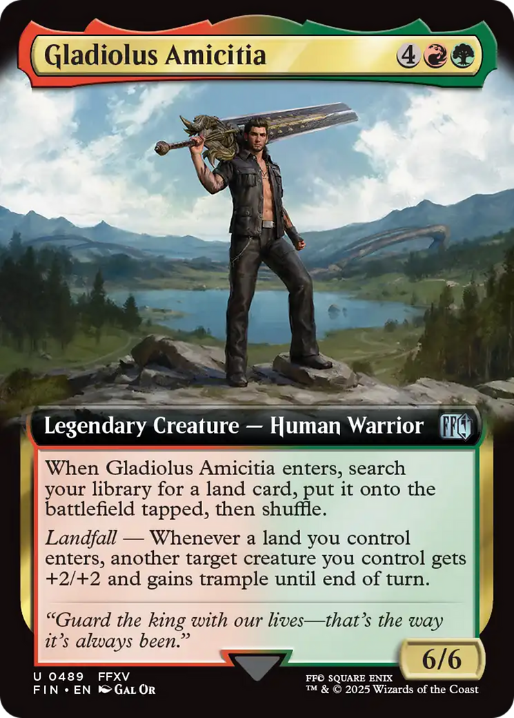 Gladiolus Amicitia (FIN-489) - FINAL FANTASY: (Extended Art) Foil - Poke-Collect