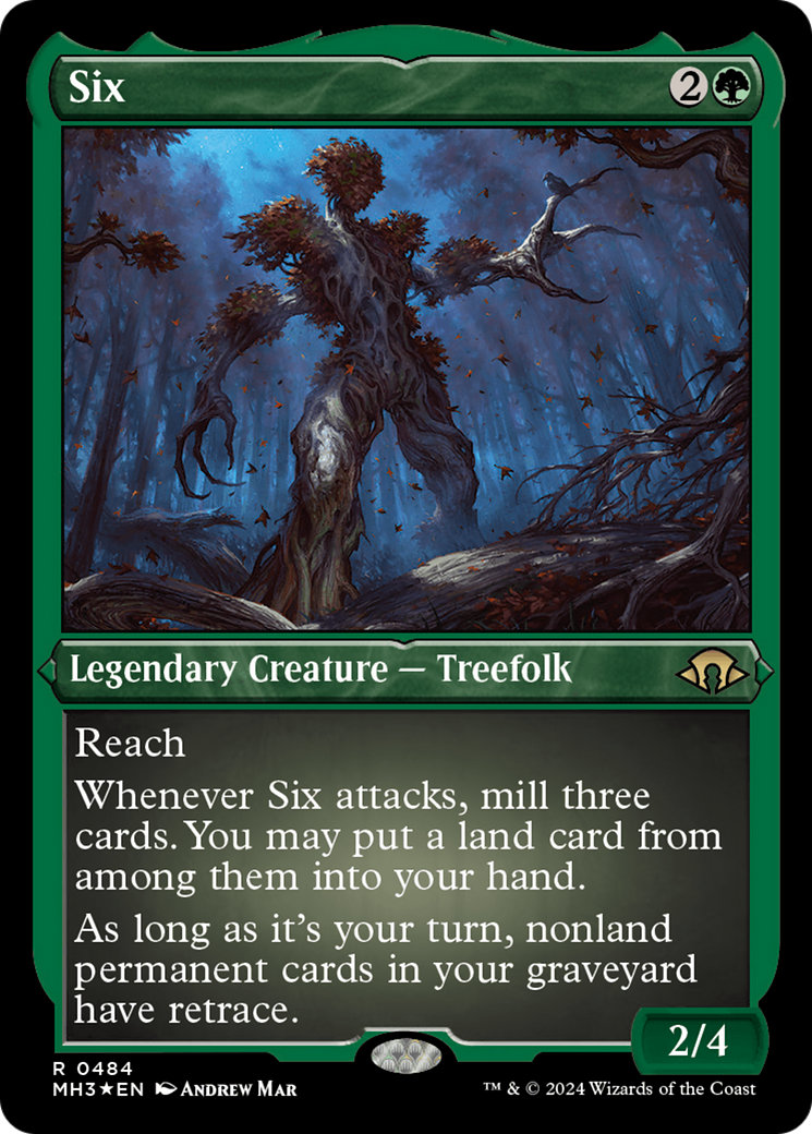 Six (Foil Etched) (MH3-484) - Modern Horizons 3 Foil - Poke-Collect