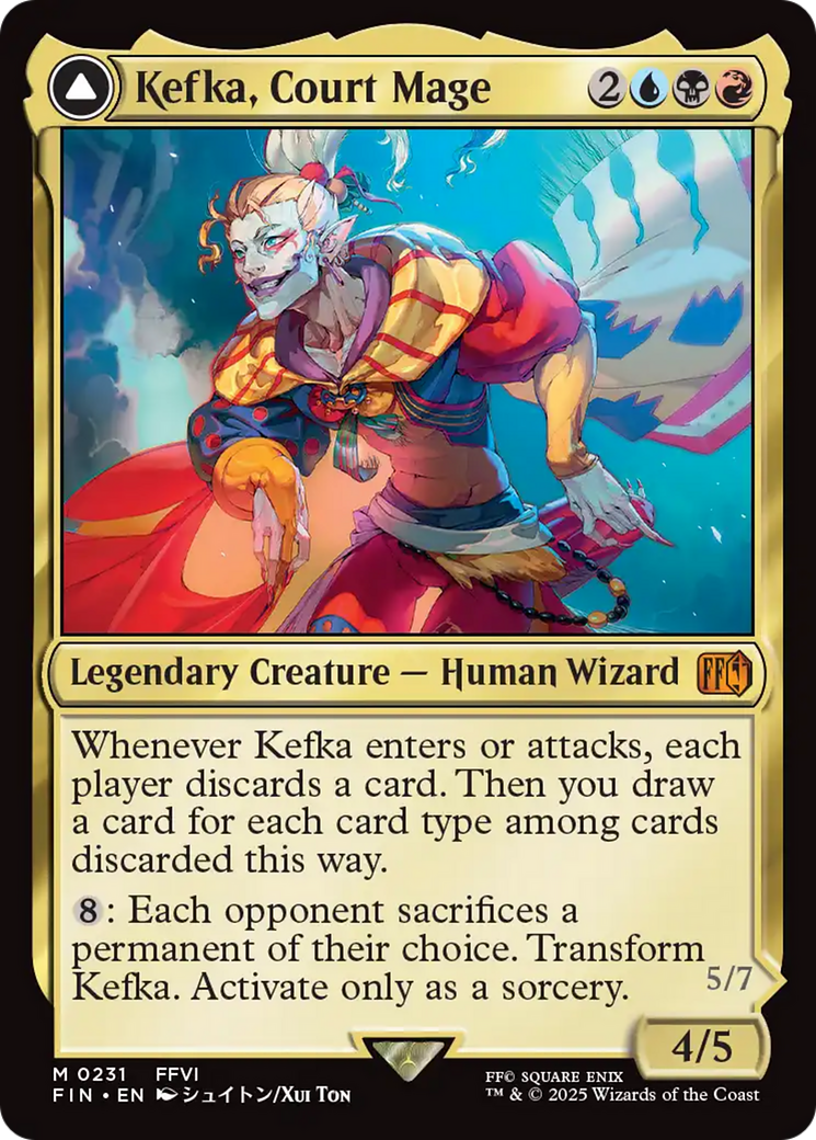 Kefka, Court Mage // Kefka, Ruler of Ruin (FIN-231) - FINAL FANTASY Foil - Poke-Collect