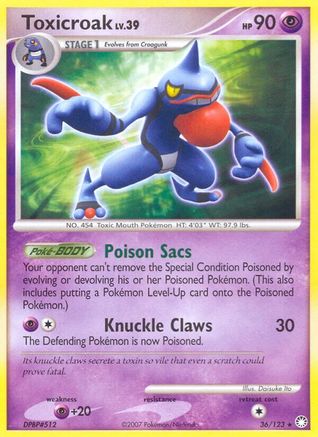 Toxicroak 36/123 - Mysterious Treasures - Poke-Collect