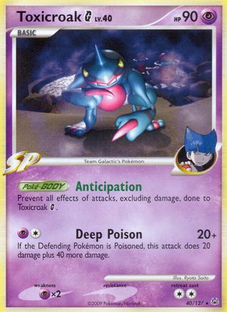 Toxicroak G 40/127 - Platinum Reverse Holofoil - Poke-Collect
