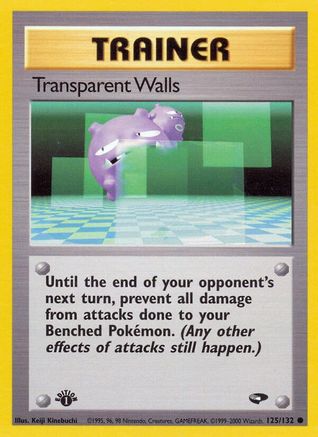 Transparent Walls 125/132 - Gym Challenge 1st Edition - Poke-Collect