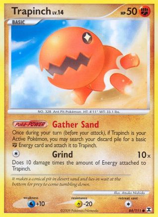 Trapinch 84/111 - Rising Rivals Reverse Holofoil - Poke-Collect