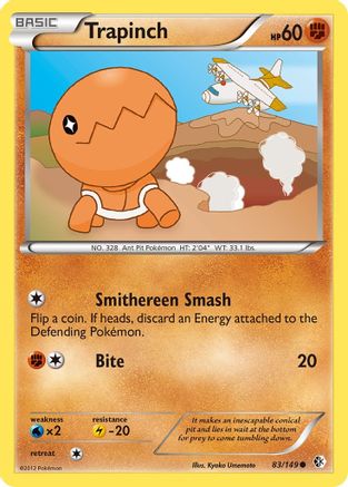 Trapinch 83/149 - Boundaries Crossed Reverse Holofoil - Poke-Collect
