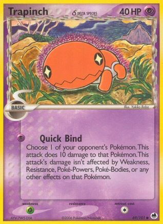 Trapinch δ 69/101 - Dragon Frontiers Reverse Holofoil - Poke-Collect