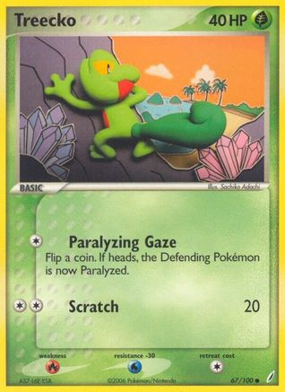 Treecko 67/100 - Crystal Guardians - Poke-Collect