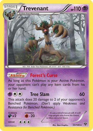 Trevenant 55/146 - XY Reverse Holofoil - Poke-Collect