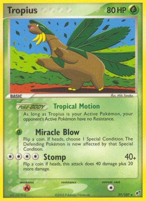 Tropius 27/107 - Deoxys Reverse Holofoil