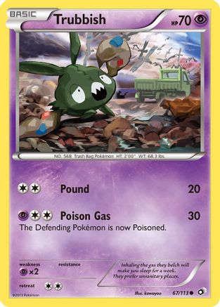 Trubbish 67/113 - Legendary Treasures Reverse Holofoil - Poke-Collect