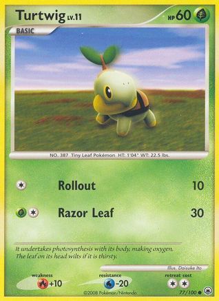 Turtwig 77/100 - Majestic Dawn - Poke-Collect