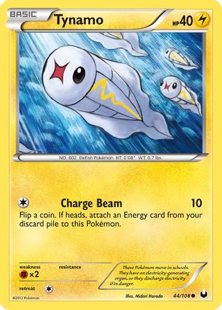Tynamo 44/108 - Dark Explorers Reverse Holofoil - Poke-Collect