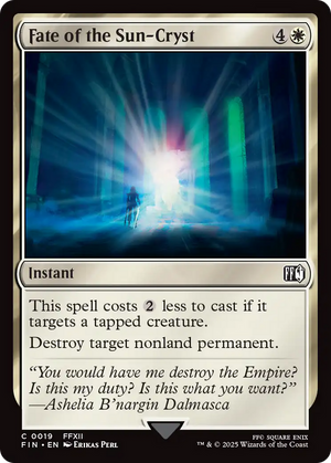 Fate of the Sun-Cryst (FIN-019) - FINAL FANTASY Foil - Poke-Collect