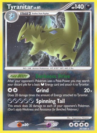 Tyranitar 30/100 - Stormfront Reverse Holofoil - Poke-Collect