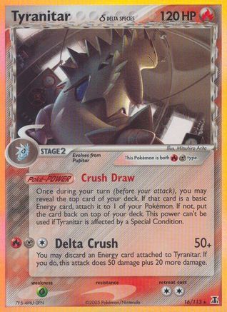 Tyranitar δ 16/113 - Delta Species Holofoil - Poke-Collect