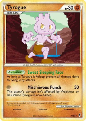 Tyrogue 36/95 - Call of Legends Reverse Holofoil - Poke-Collect