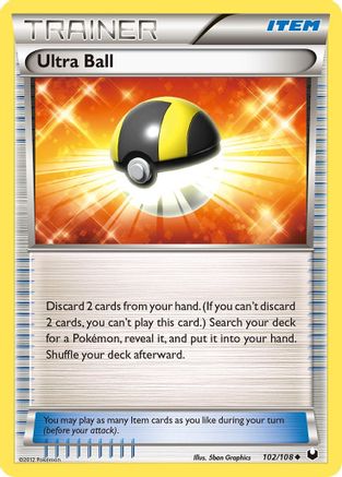 Ultra Ball 102/108 - Dark Explorers Reverse Holofoil - Poke-Collect