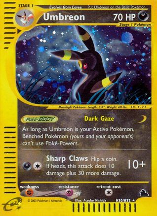Umbreon H30/144 - Skyridge Holofoil - Poke-Collect
