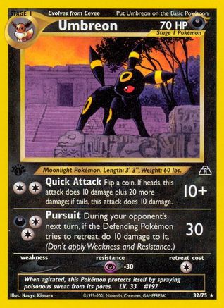 Umbreon 32/75 - Neo Discovery 1st Edition - Poke-Collect