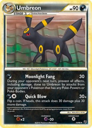 Umbreon 10/90 - HSUndaunted Reverse Holofoil - Poke-Collect