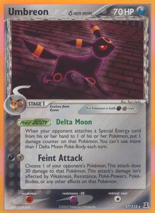 Umbreon δ 17/113 - Delta Species Reverse Holofoil - Poke-Collect