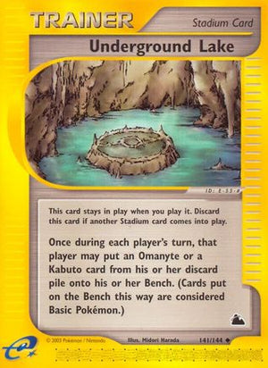 Underground Lake 141/144 - Skyridge Reverse Holofoil - Poke-Collect