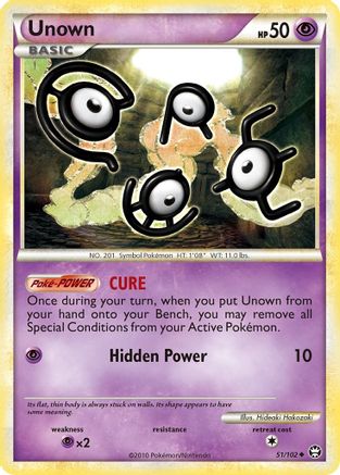 Unown 51/102 - HSTriumphant Reverse Holofoil - Poke-Collect