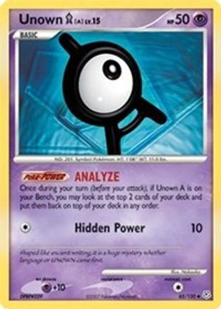 Unown A 65/130 - Diamond & Pearl - Poke-Collect