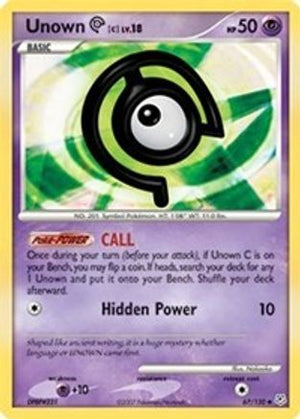 Unown C 67/130 - Diamond & Pearl Reverse Holofoil - Poke-Collect