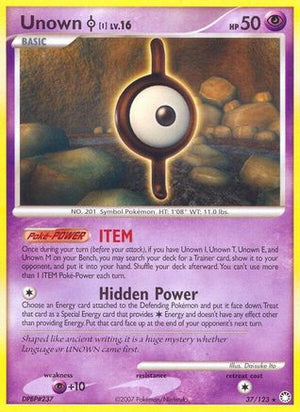 Unown I 37/123 - Mysterious Treasures Reverse Holofoil - Poke-Collect