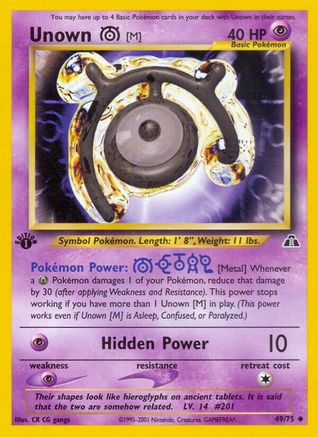 Unown [M] 49/75 - Neo Discovery Unlimited - Poke-Collect
