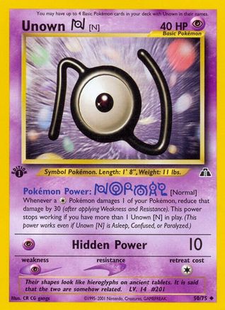 Unown [N] 50/75 - Neo Discovery Unlimited - Poke-Collect