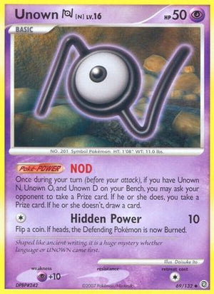 Unown N 69/132 - Secret Wonders Reverse Holofoil - Poke-Collect
