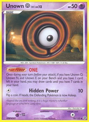 Unown O 70/132 - Secret Wonders Reverse Holofoil - Poke-Collect